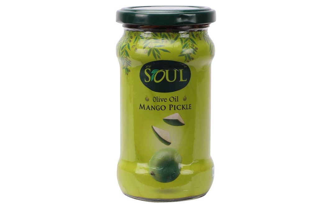 Soul Olive Oil Mango Pickle   Glass Jar  300 grams